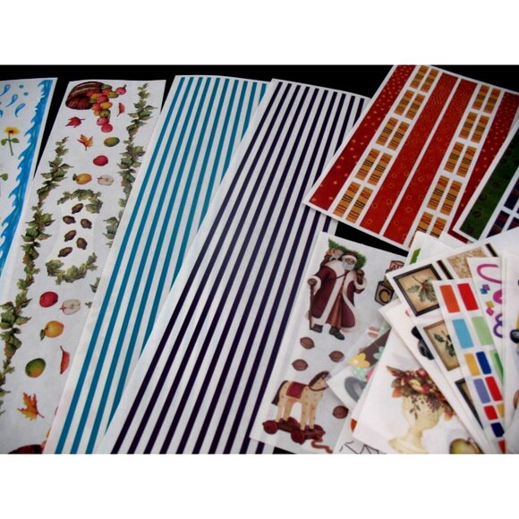 Creative Memories Lot Stickers, Great Lengths Chalet, Snap Pack, Lines, Pastels - Picture 5 of 16